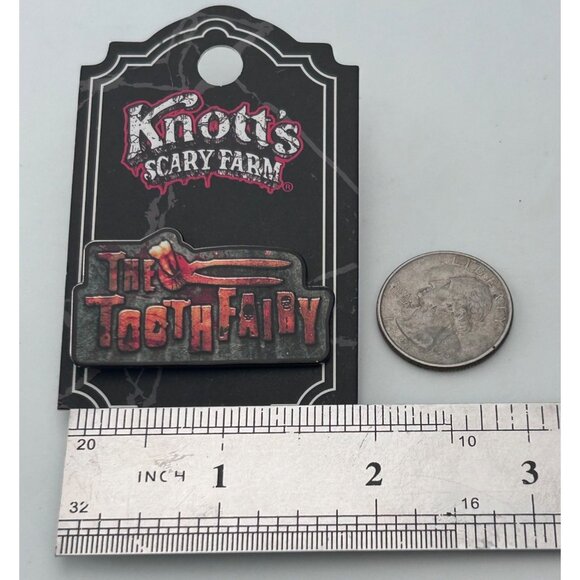 Knotts Scary Farm Tooth Fairy  Lapel Pin Halloween Horror Dark Theme - Picture 2 of 3